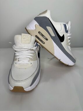 Nike Air Max 90 Women Sneakers White, Gray, Black & Gum Accent